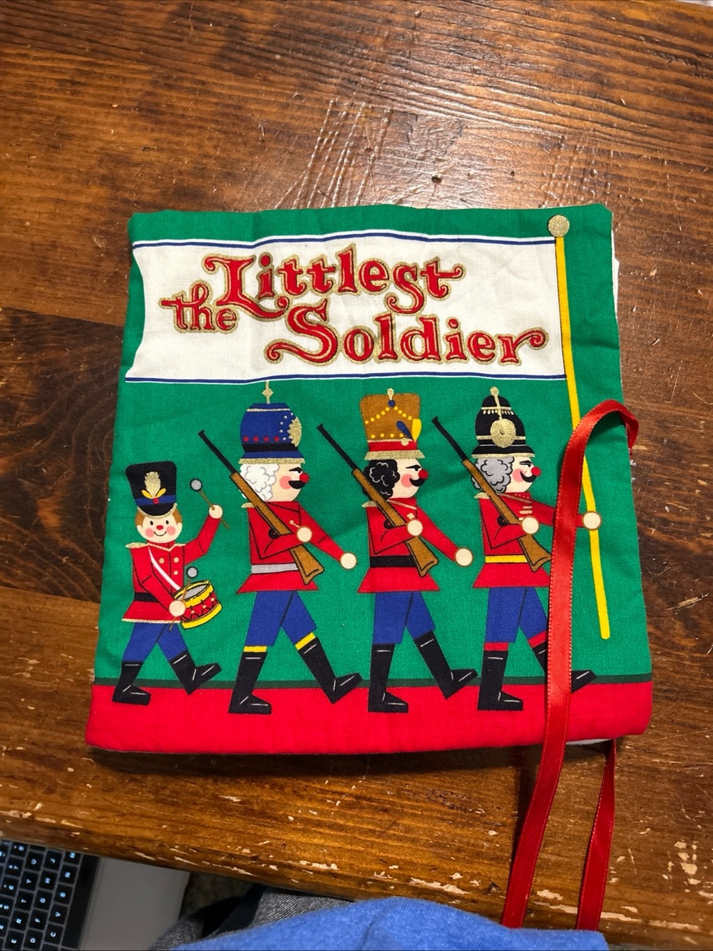 Littlest the Soldier Holiday Fabric Book